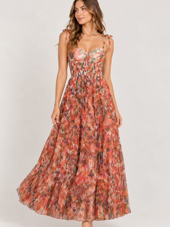 Hutch Dresses & Skirts - Hutch Brianna Shoulder Tie Maxi Dress Size Small